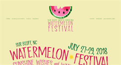 Desktop Screenshot of ncwatermelonfestival.org